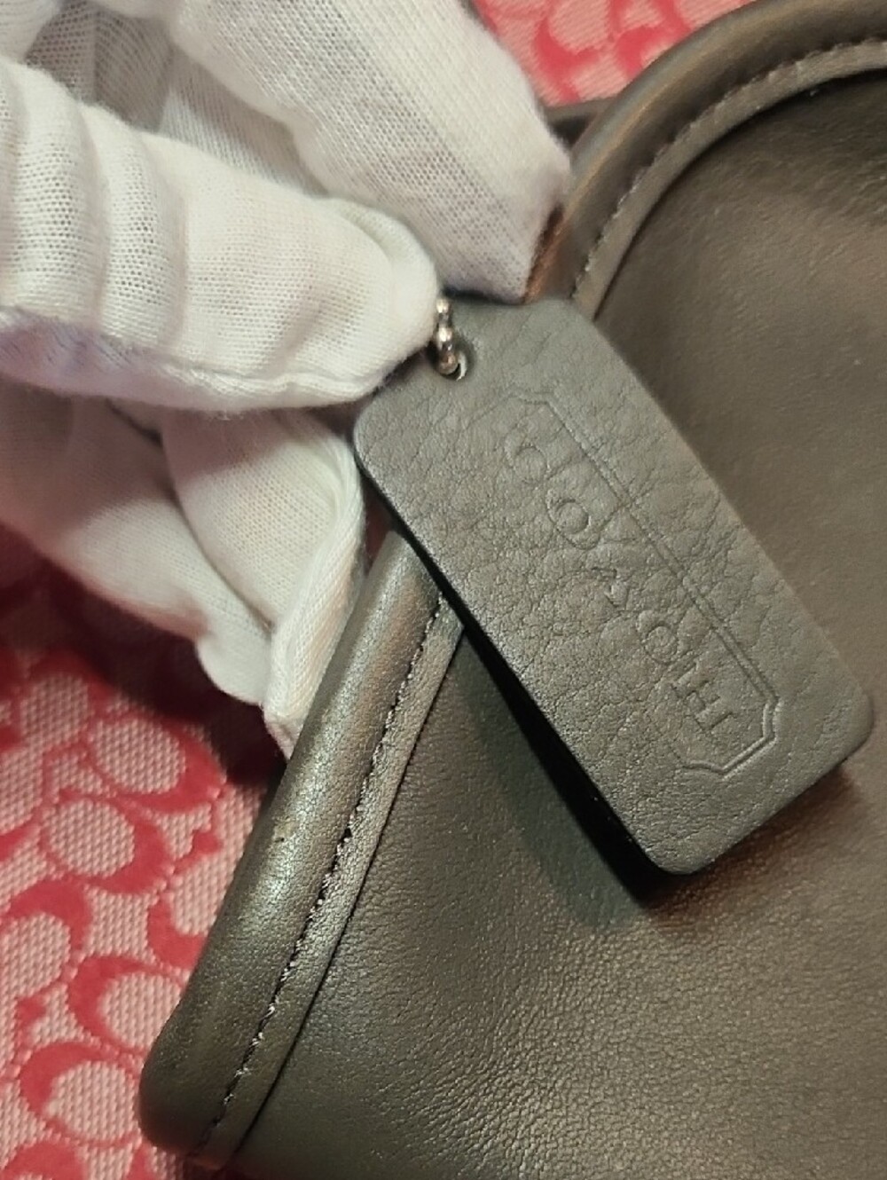 Coach Abbie Dark Olive Leather Small Crossbody Bag.Vintage.Style 9017 - Picture 2 of 14